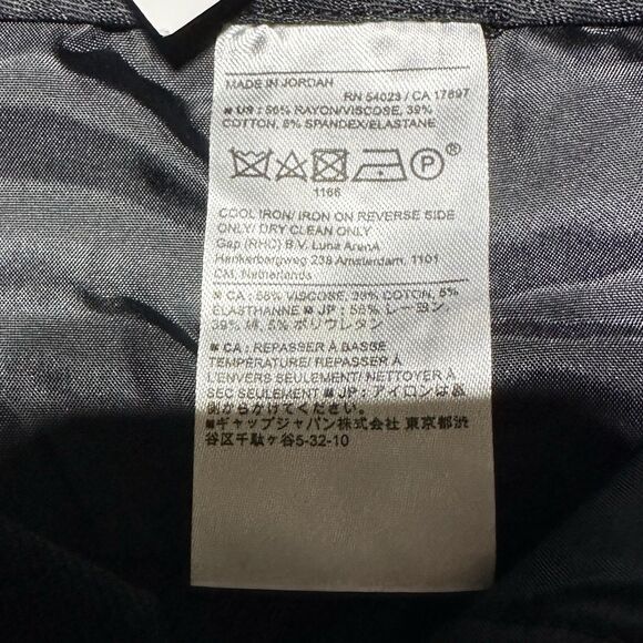 Banana Republic Sloan Pants Women's Black Chino Straight Leg Size 16 NWT - Picture 5 of 10